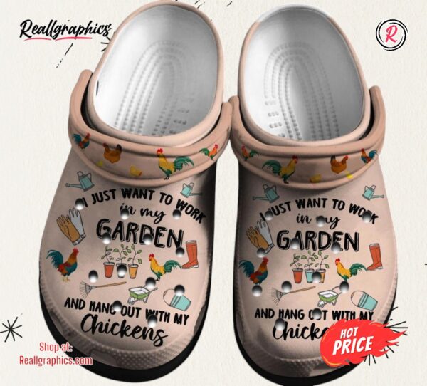 hang out with chickens shoes funny farm outdoor shoes gift for birthday