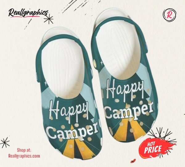 happy campers personalized gift for lover classic crocs shoes