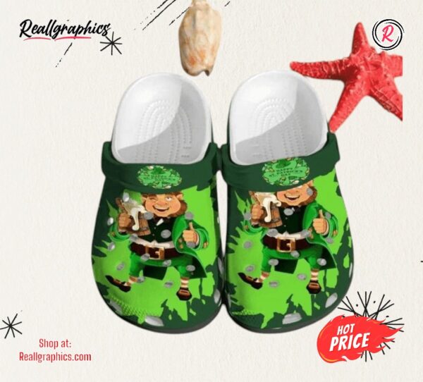 happy st patrick day classic crocs shoes