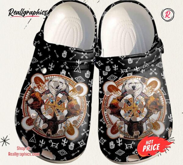 hippie bear croc shoes men women bear shoes classic crocs shoes