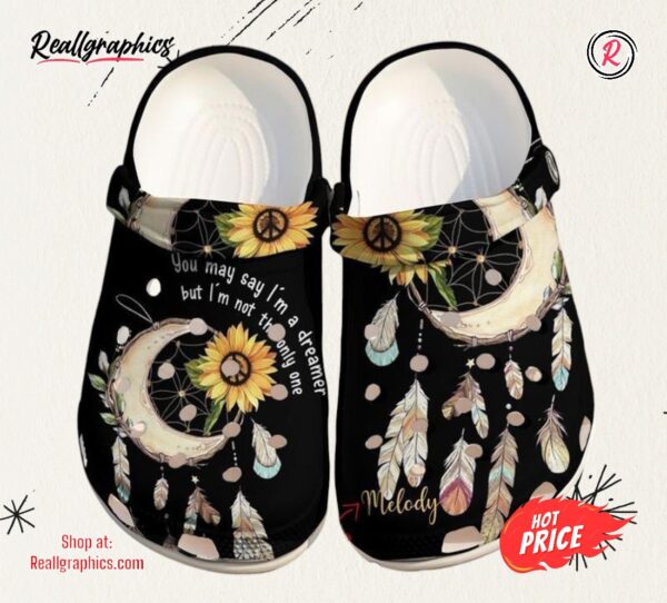 hippie hippie personalized dreamer unisex classic crocs