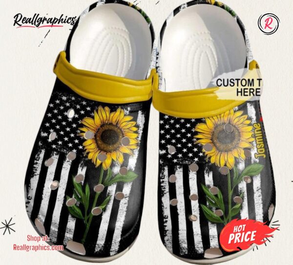 hippie hippie personalized flower girl unisex classic crocs