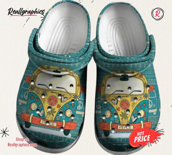 hippie van gift classic crocs shoes