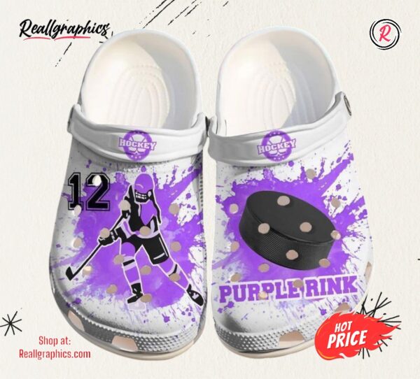 hockey personalized girl classic crocs shoes