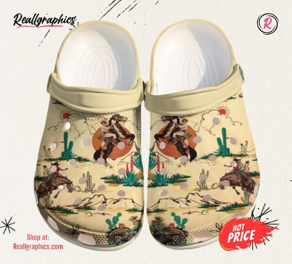 horse cowboy classic crocs shoes