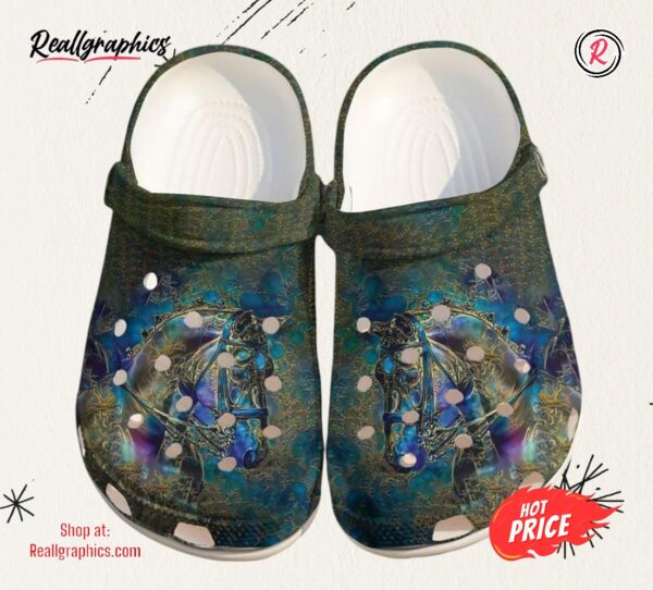 horse mystery classic crocs shoes