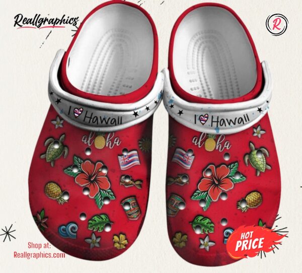 i love hawaii gift classic crocs shoes