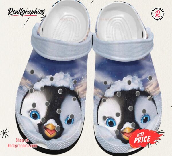 i love penguin style gift for lover classic crocs shoes