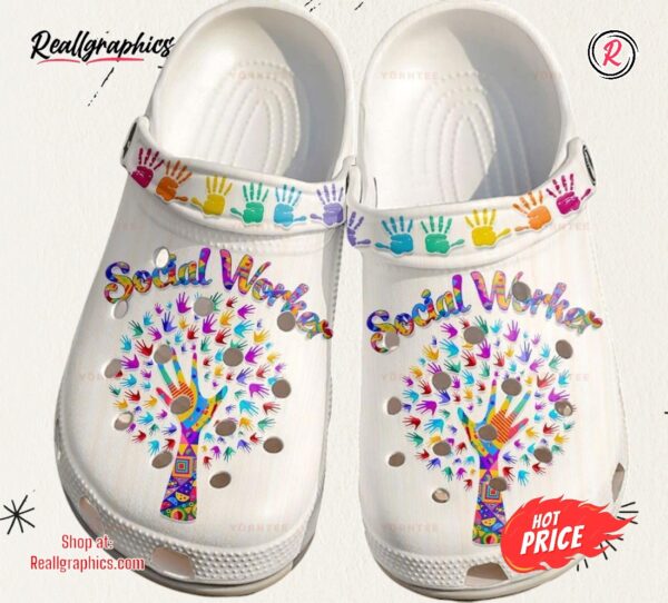 im a social worker gift for lover classic crocs shoes