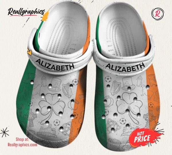 ireland flag gift classic crocs shoes