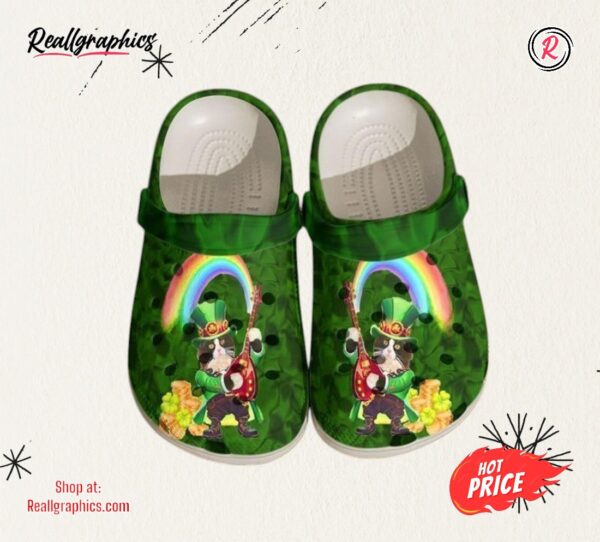irish cat rainbow classic crocs shoes