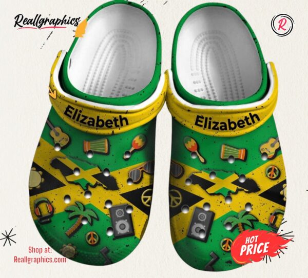 jamaica flag symbols gift classic crocs shoes
