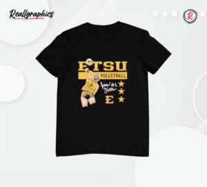 Jenna Forster Etsu Women's Volleyball Signature Cartoon Player Shirt