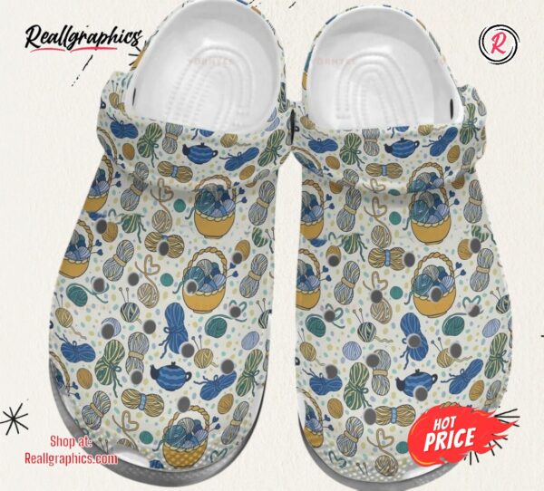 knitters gonna knit gift for lover classic crocs shoes
