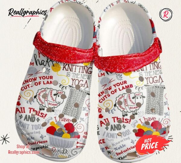 knitting jokes for men and women gift classic crocs shoes