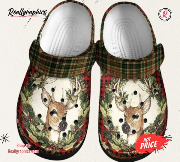 lady deer flower personalized gift for lover classic crocs shoes