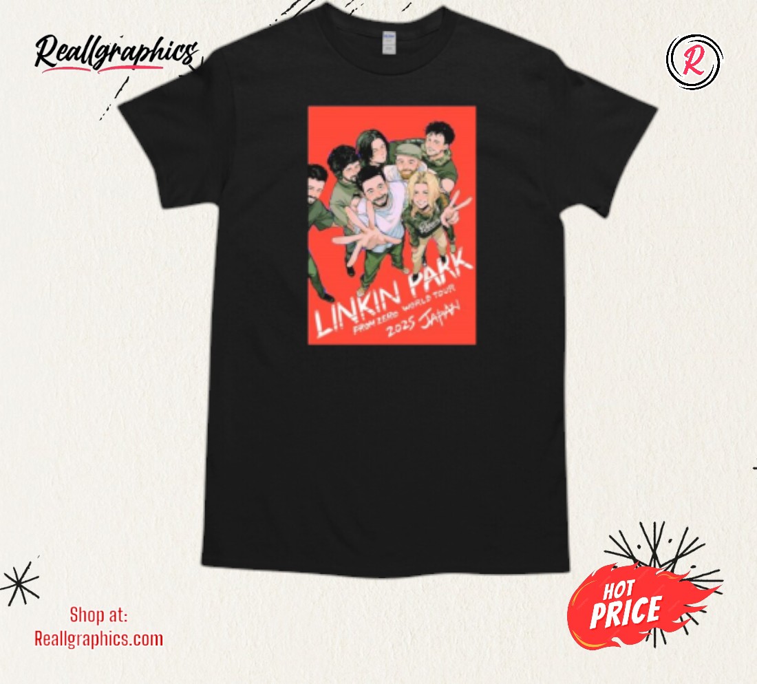 Linkin Park From Zero World Tour 2025 Japan Anime Style Shirt Linkin Park From Zero World Tour 2025 Japan Anime Style Shirt