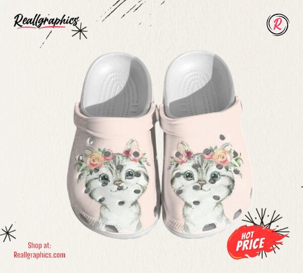little cat flowers classic crocs shoes