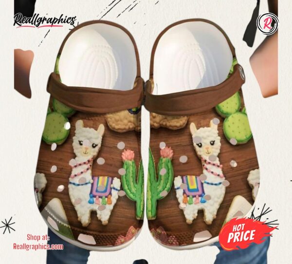llama cookie classic crocs shoes