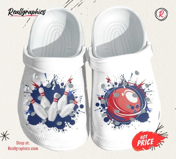 love bowling printed gift for lover classic crocs shoes