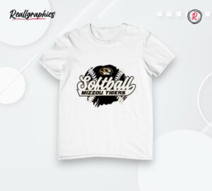 mizzou tigers 2025 softball stitching shirt