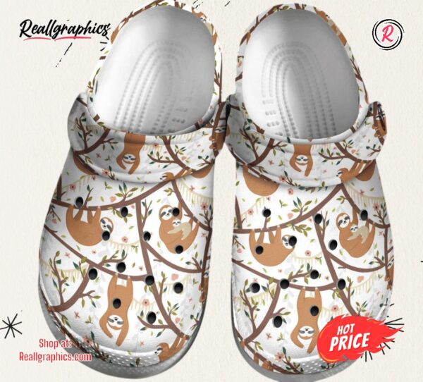 naughty sloth gift for lover classic crocs shoes