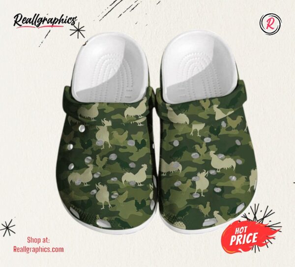 personalized animals camo chicken funny lover gift farm animals unisex classic crocs