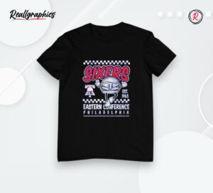 philadelphia 76ers eastern conference food character shirt