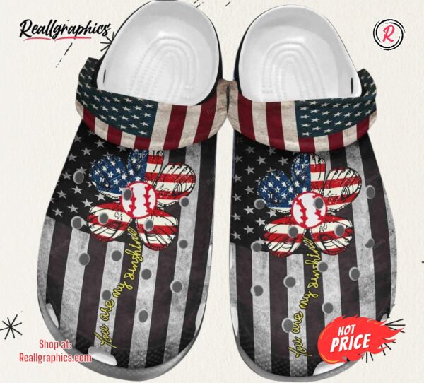 usa flag flower baseball custom shoes baseball my sunshine shoesth of july gift for wife