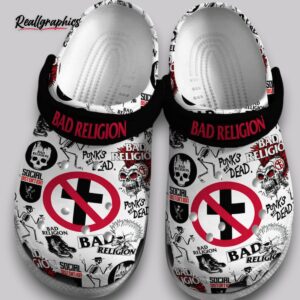 bad religion skeleton clogs - halloween shoes for kids & adults