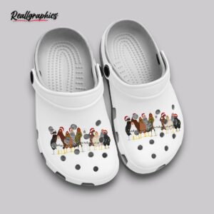 Christmas Chickens Crocs - Waterproof Farm Clogs for Men & Women