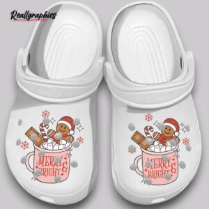 Christmas Clogs - Merry Bright Holiday Print Shoes