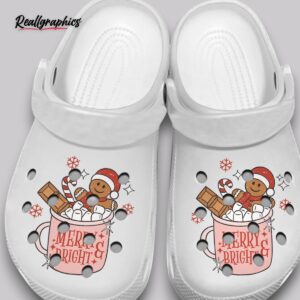 Christmas Clogs - Merry Bright Holiday Print Shoes