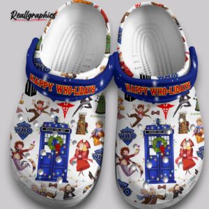 Christmas Crocs Holiday Who Print - Classic Clogs