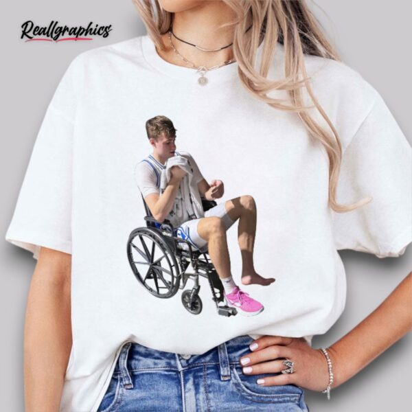 cooper flagg in wheelchair shirt