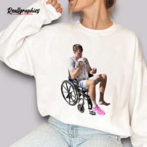 cooper flagg in wheelchair shirt