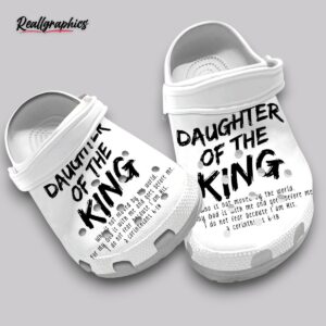 daughter of the king crocs - unisex waterproof christian shoes