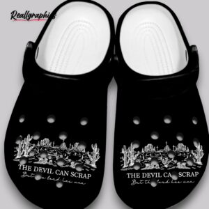 devil scrap crocs - unisex classic clogs