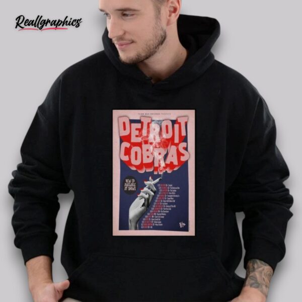 detroit cobras spring tour 2025 poster shirt
