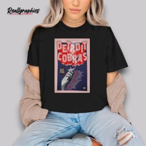 detroit cobras spring tour 2025 poster shirt