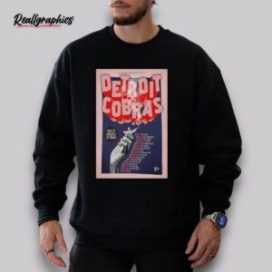 detroit cobras spring tour 2025 poster shirt