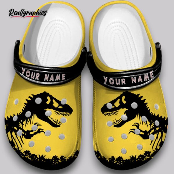 dinosaur clogs - kids waterproof garden shoes - dino print