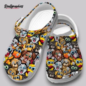 dog clogs - paw print design