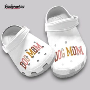 dog mom crocs - fluffy paw print unisex classic clogs