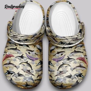 dolphin & porpoise clogs - ocean sea life shoes