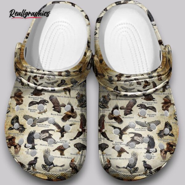 eagles 3d clogs - world bird print shoes