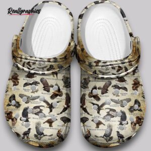 eagles 3d clogs - world bird print shoes