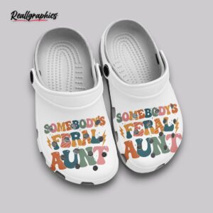 feral aunt crocs - unisex breathable classic clogs