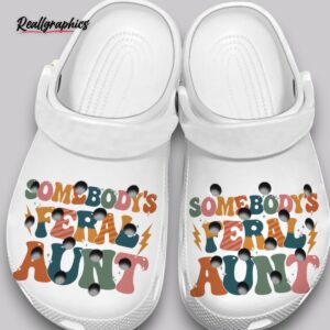 feral aunt crocs - unisex breathable classic clogs