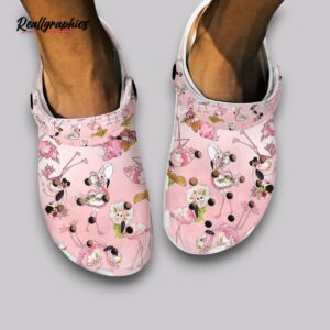 flamingo print clogs - light pink cute shoes for women